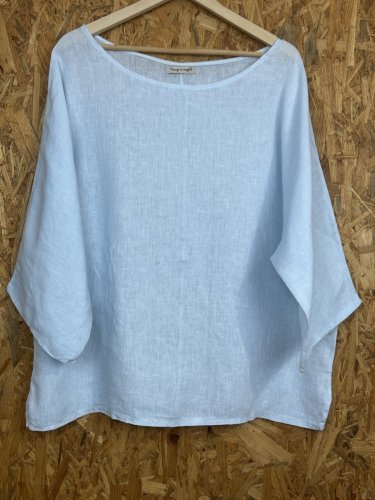 Oversize lněná tunika Made in Italy 100 % len