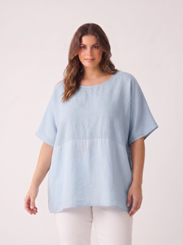 Oversize tunika Made in Italy 70 % viskoza 30 % len