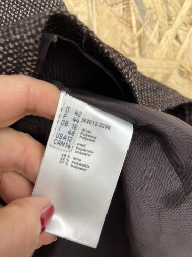 Vlněná sukně Blacky Dress 48 % vlna
