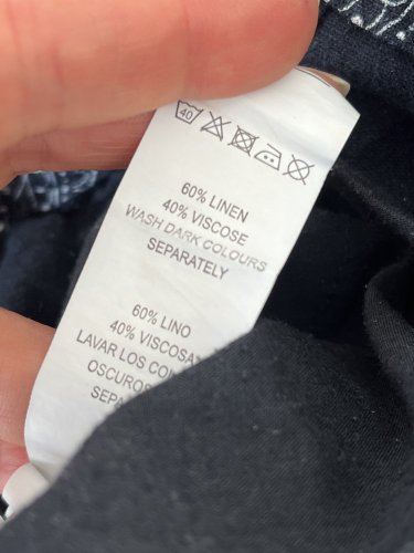 Lněné kraťasy Denim Co. 60 % len 40 % viskoza