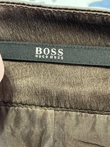 Hedvábná sukně Hugo Boss 100 % hedvábí