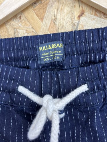 Zánovní námořní kalhoty Pull&Bear 68 % bavlna
