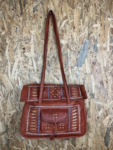 Kožená kabelka Made in India 100 % kůže