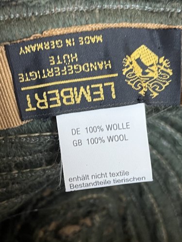 Vlněný klobouk Lembert 100 % vlna