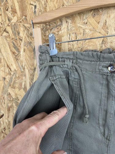 Široké kalhoty KappAhl 53 % lyocel 47 % len