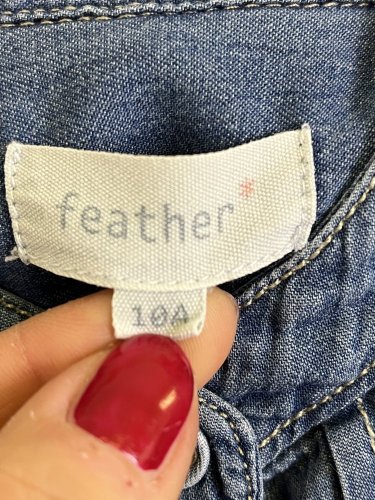 Dětské riflové šaty Feather 100 % bavlna