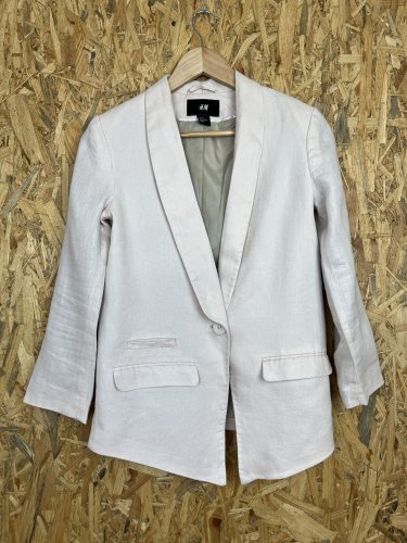 Lněné sako H&M 100 % len