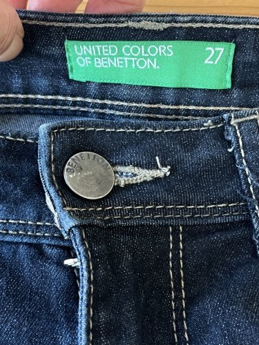 Skinny džíny Benetton s podílem bavlny a elastanu