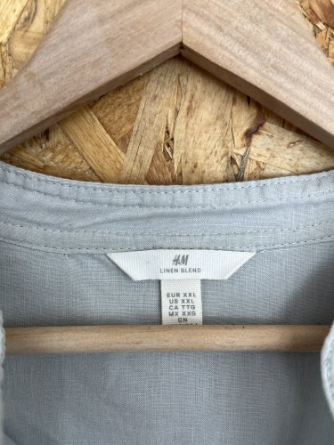 Oversize tunika H&M 53 % len 47 % bavlna
