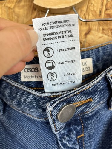 Džíny ASOS 99 % bavlna
