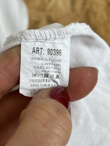 Oversize tunika Made in Italy s podílem bavlny a elastanu