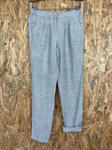 Lněné kalhoty Made in Italy s podílem lnu