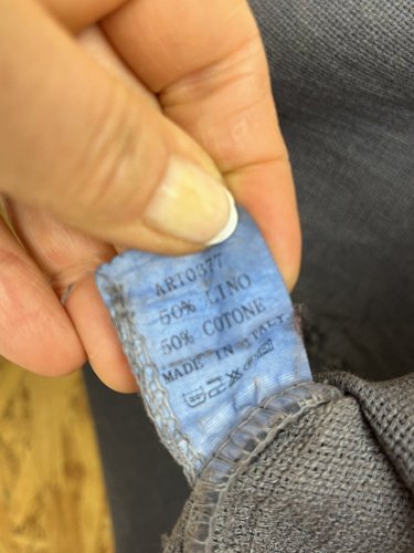 Přírodní tunika Made in Italy 50 % len 50 % bavlna