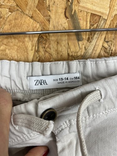 Dětské kalhoty ZARA s podílem bavlny a elastanu