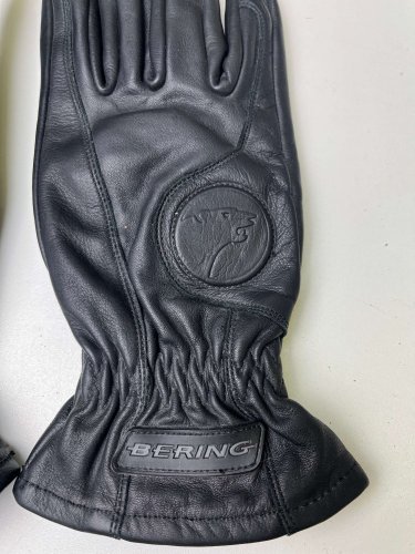 Celokožené rukavice na motorku Bering 100 % kůže