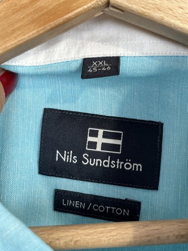 Pánská košile Nils Sundstrom 60 % len 40 % bavlna