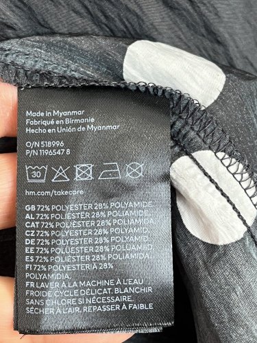 Oversize tunika H&M 72 % polyester