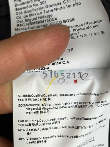 Námořní sako Hugo Boss 100 % vlna