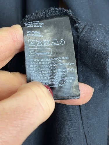 Oversize šaty H&M 55 % viskoza 45 % bavlna
