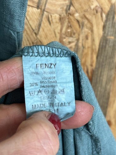 Košilové šaty Made in Italy 70 % viskoza 30 % len