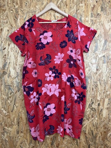 Přírodní šaty Made in Italy 70 % bavlna 30 % len