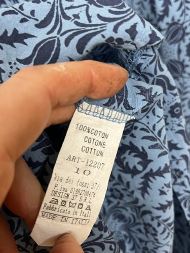 Bavlněné šaty Made in Italy 100 % bavlna