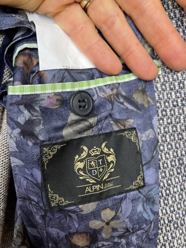 Pánské sako Alpin 65 % bavlna 25 % len