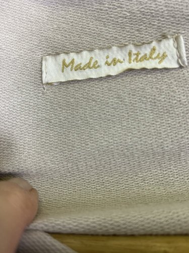 Asymetrická bavlněná mikina Made in Italy 95 % bavlna