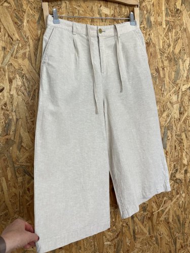 Široké kalhoty Uniqlo 50 % len 50 % bavlna