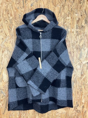 Oversize kabát Made in Italy 20 % vlna