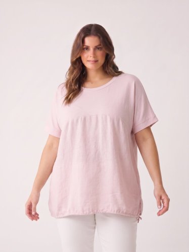 Oversize tunika Made in Italy 50 % bavlna 50 % len