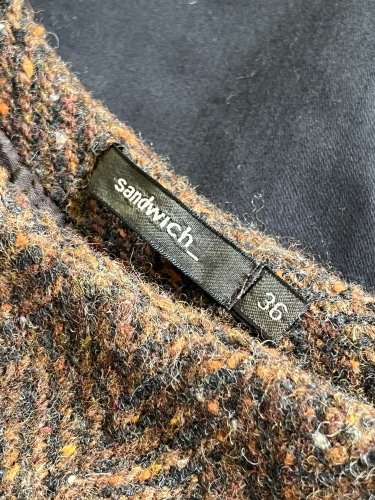 Vlněná sukně Sandwich 80 % vlna