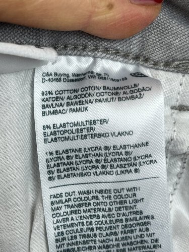 Skinny džíny C&A 93 % bavlna