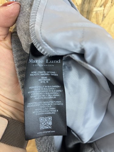 Široké kalhoty Marie Lund 64 % polyester 34 % viskoza