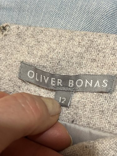 Vlněná sukně Oliver Bonas 44 % vlna